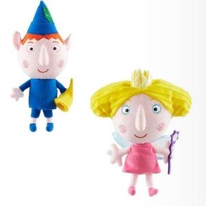 Plush Toy Set - Ben and Holly Little Kingdom Plush Dolls-9”